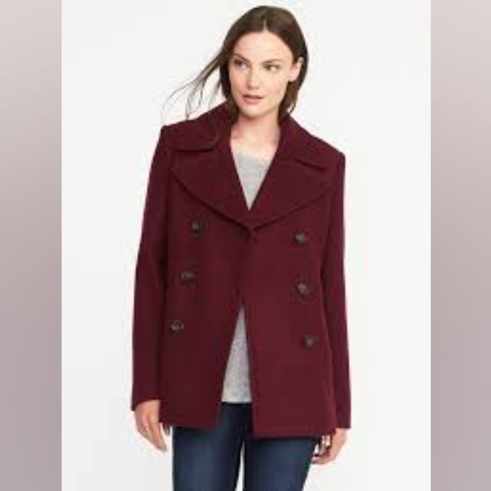 Old Navy Classic Soft-Brushed Peacoat  - Picture 7 of 7